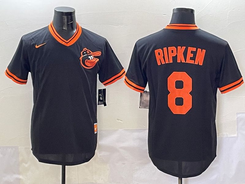 Men Baltimore Orioles #8 Ripken Black Game 2025 Nike MLB Jersey style 509->baltimore orioles->MLB Jersey